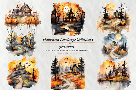 Halloween Landscape Collection 1