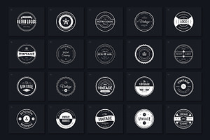 200 Retro Badges