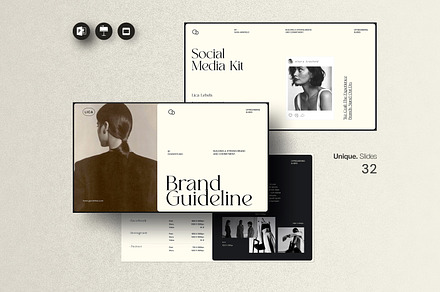 Lica Brand Guideline Template, a Presentation Template by evgenystudio