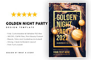 Golden Night Party, a Flyer Template by What a Story (Thumbnail 1 of 2)