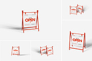 Signboard Mockup, an Advertising Mockup by Indah (Thumbnail 1 of 6)