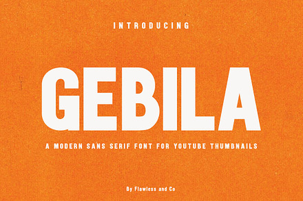 Gebila - Thumbnails Font, a Sans Serif Font by Flawless And Co