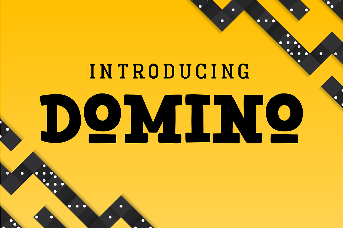 Domino Font, a Slab Serif Font by Fox7 By Rattana (Photo 1 of 8)
