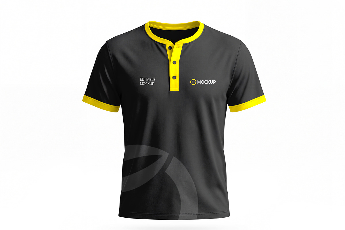 Polo & Crew Neck T-Shirt Mockup Set, a Shirt Mockup by graphypix (Photo 6 of 14)