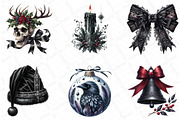 Gothic Christmas Day Clipart Bundle, an Illustration by DreamPrint404 (Thumbnail 2 of 6)