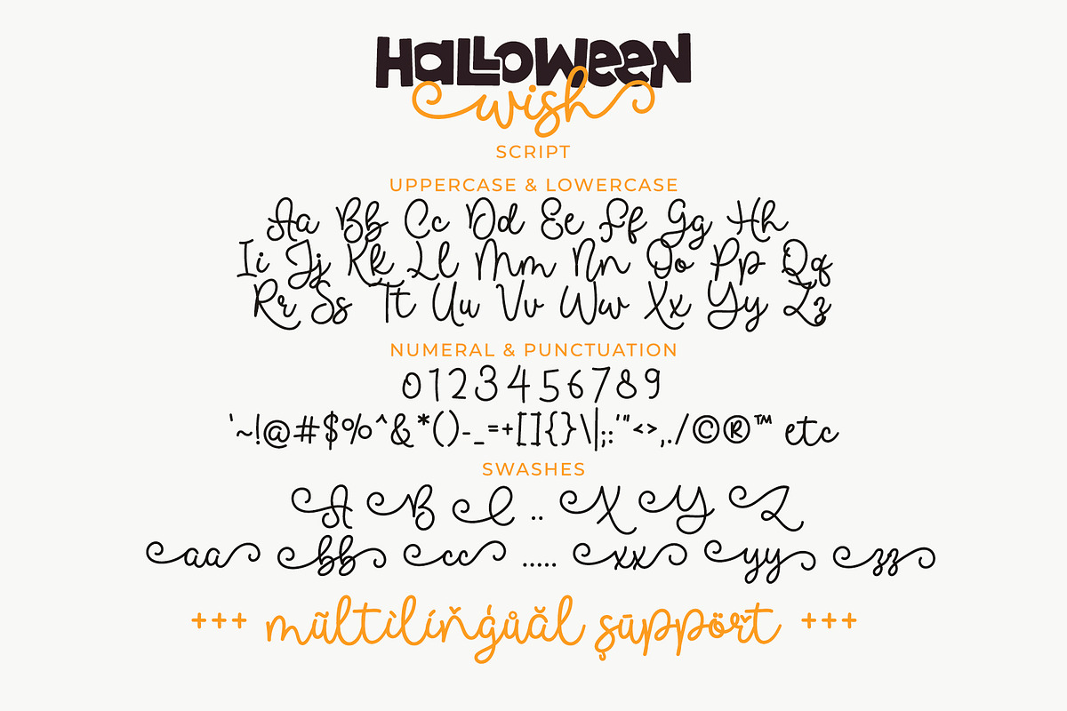 Halloween Wish Cute Fun Font Duo, a Handwritten Font by Airotype (Photo 11 of 13)