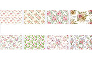 Watercolor Seamless Floral Patterns, a Pattern Graphic by VetalStock (Thumbnail 3 of 3)