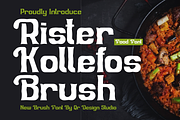 Rister Kollefos Brush, a Handwritten Font by QR Design Studio (Thumbnail 1 of 9)
