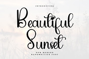 Beautiful Sunset, a Handwritten Font by InermediaSTUDIO (Thumbnail 2 of 7)