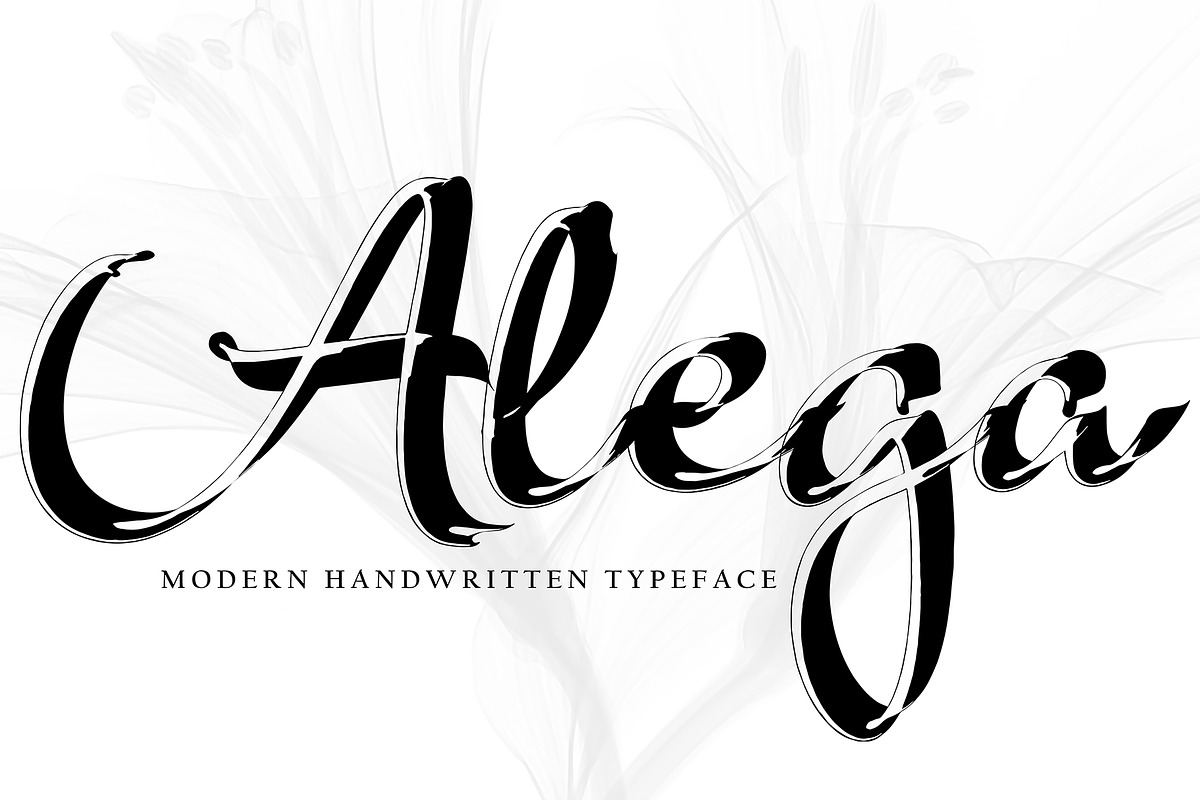 Alega, a Script Font by pineungtype (Photo 1 of 10)