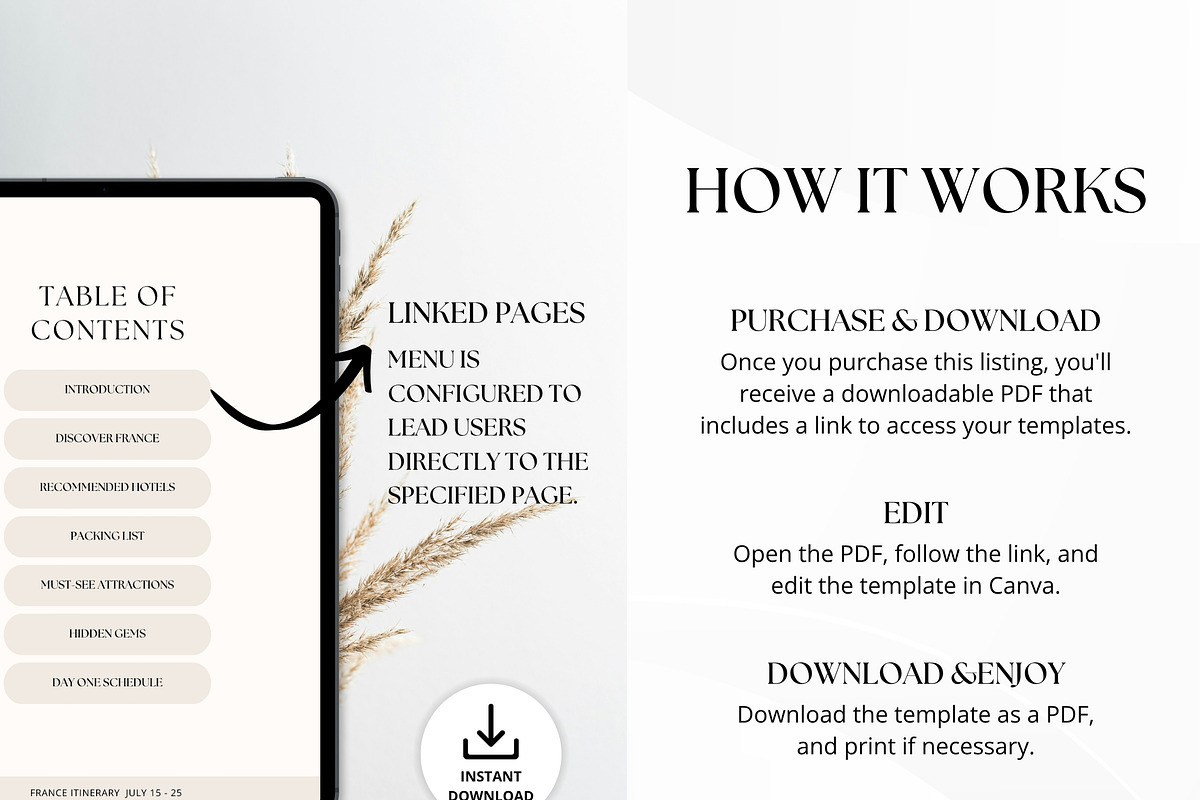 France Travel Itinerary Template, a Magazine Template by Pulsecolor (Photo 7 of 10)