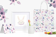 Happy Easter pattern & clipart set, a Pattern Graphic by Inna Moreva (Thumbnail 3 of 5)