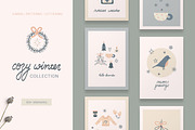 Cozy Winter Christmas Collection, a Seasonal Illustration by Little Nordic Atelier (Thumbnail 1 of 8)