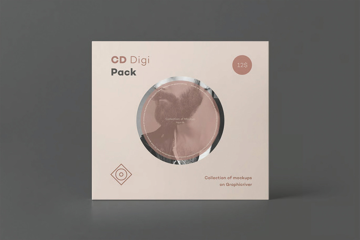 CD Digi Pack Mockup - Album Cover, an Advertising Mockup by DesignRushMarket (Photo 9 of 15)