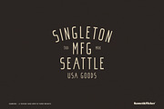 Hamburg - A Vintage Style Font, a Sans Serif Font by Komet & Flicker (Thumbnail 12 of 13)