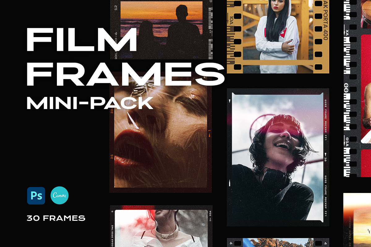 Film Frame Mockup Template Mini Pack, a Product Mockup by PrintPixel (Photo 1 of 32)