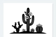 60 Desert Cactus Floral Silhouette, a Seasonal Illustration by Amazin_art (Thumbnail 15 of 35)