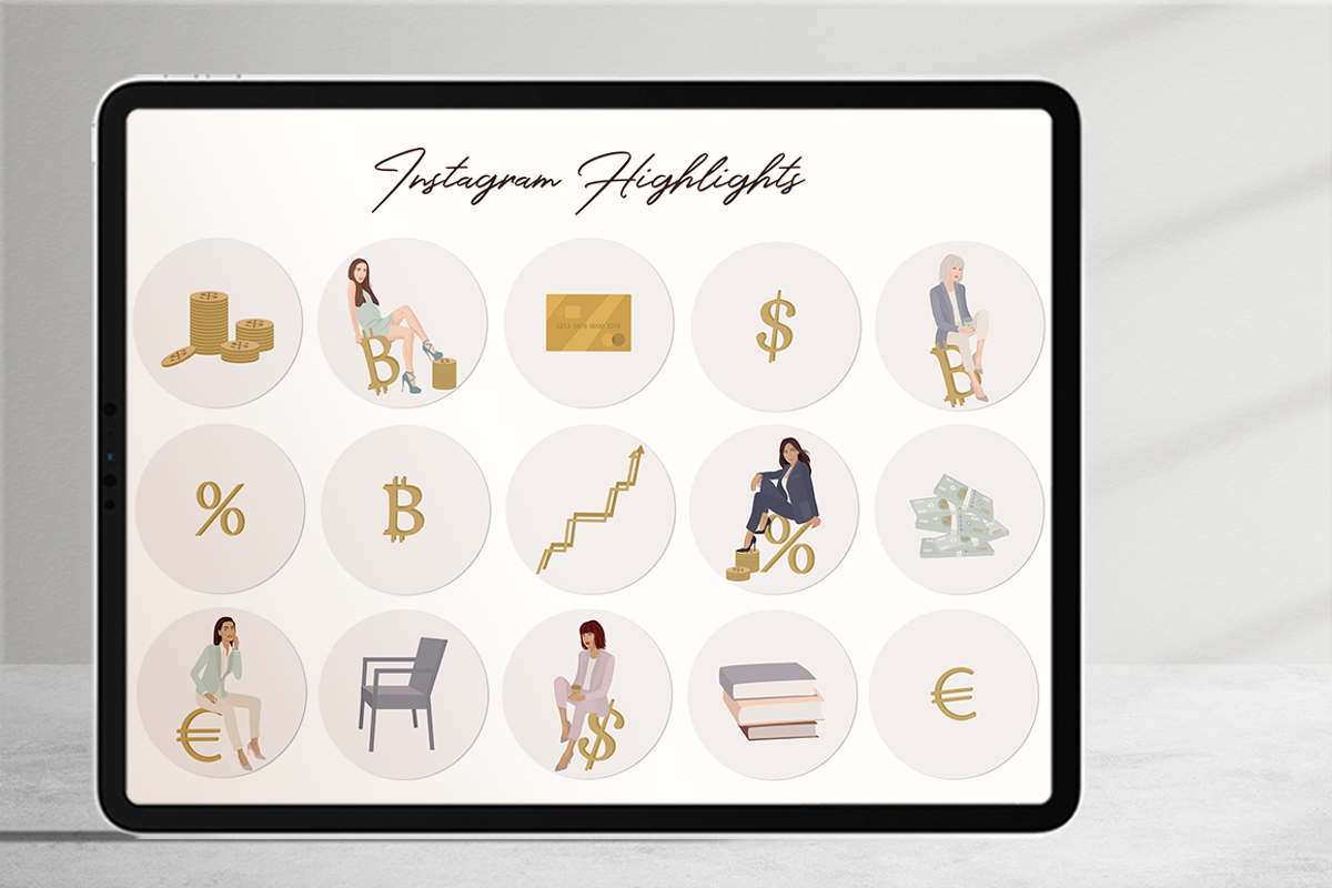 Woman & Money  Part 2 Illustrations, a Finance Illustration by Irena Art (Photo 8 of 9)