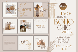 Boho Chic Minimal Instagram Template