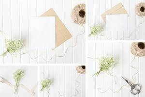 Baby's Breath Stationery Mockups
