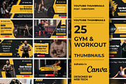 Yoga - Gym - Fitness - Thumbnails, a Social Media Template by Mohammad Sarfaraz (Thumbnail 1 of 6)