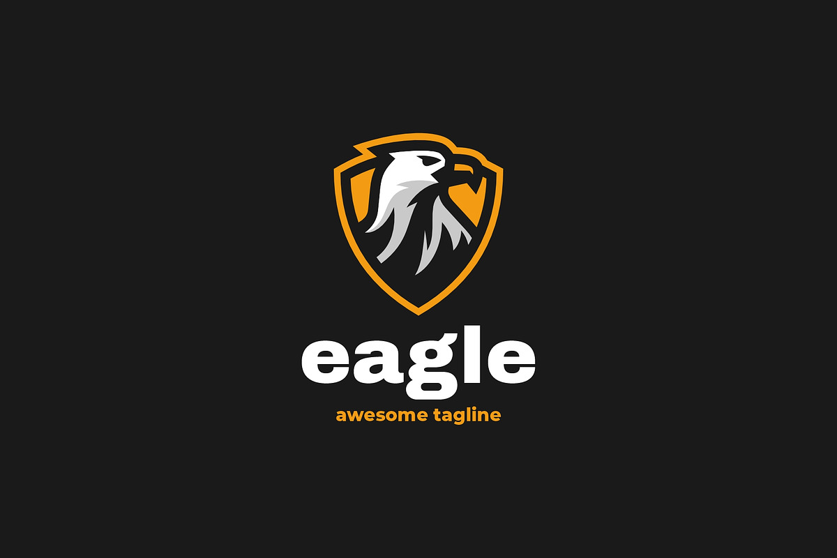 Eagle Mascot Cartoon Logo, a Branding & Logo Template by Artnivora.Std