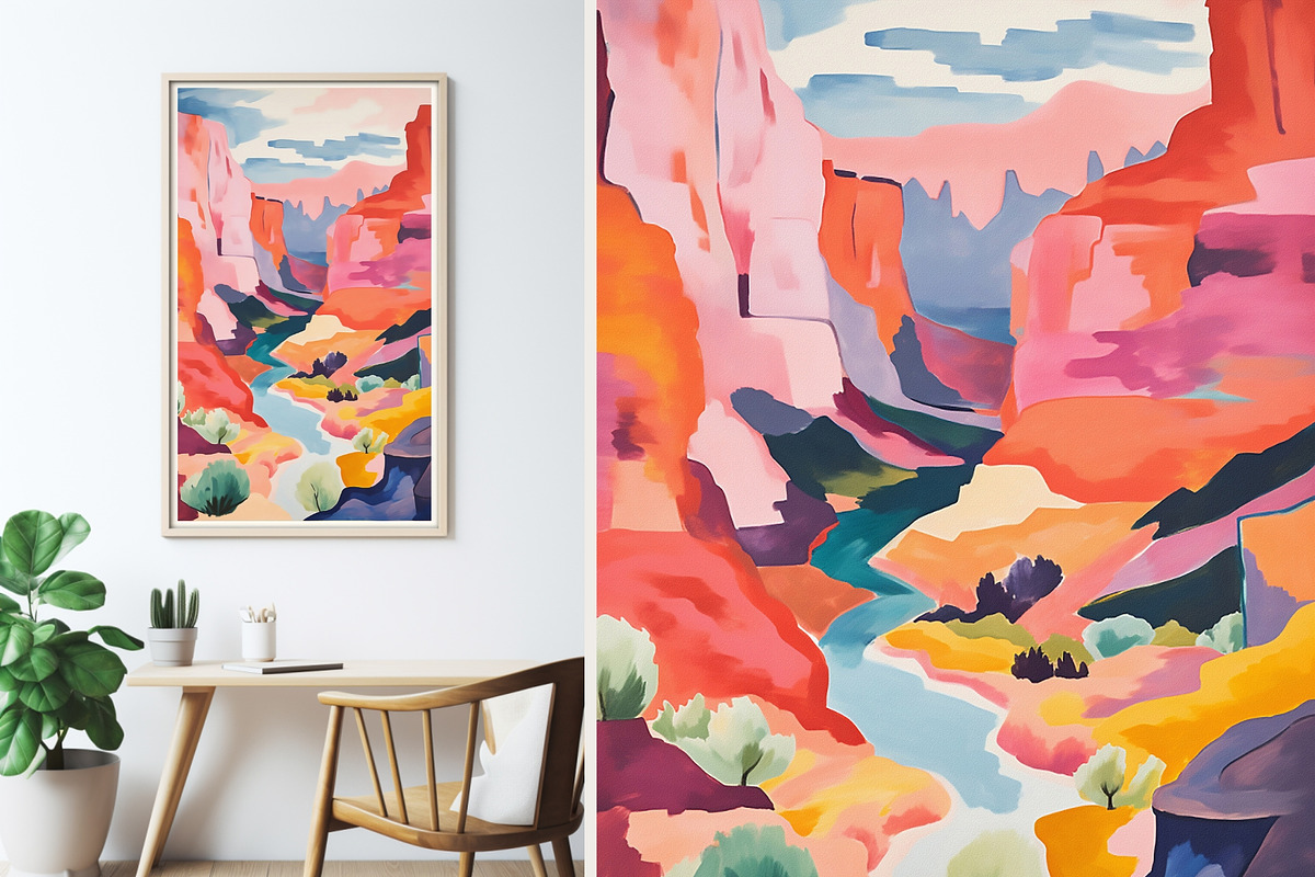 4 happy muti-color art print, a Decorative Illustration by ARTOZEN DIGITAL (Photo 2 of 13)