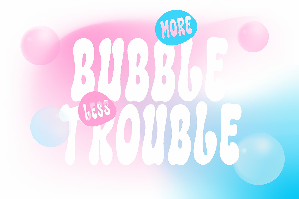 Cashup Bubble, a Sans Serif Font by Glyphstyle (Photo 2 of 6)