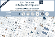 Podcast Canva Instagram templates, a Social Media Template by Cate Creates (Thumbnail 3 of 10)