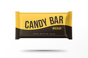Candy Bar Wrapper Mockup, a Packaging Mockup by Medialoot (Thumbnail 1 of 4)