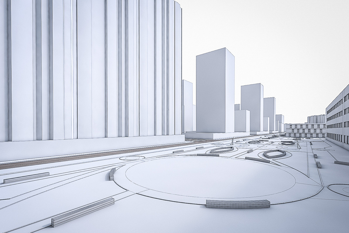 Residential and Industrial UrbanArea, an Architecture 3D Model by 3DNUTS (Photo 11 of 21)
