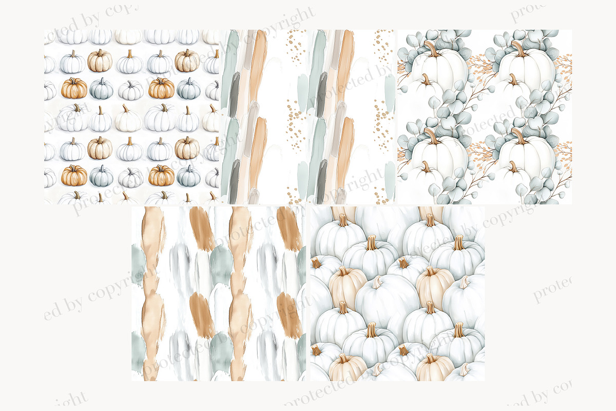 Elegant Autumn Seamless Paper Bundle, a Pattern Graphic by GlamArtZhanna (Photo 4 of 4)
