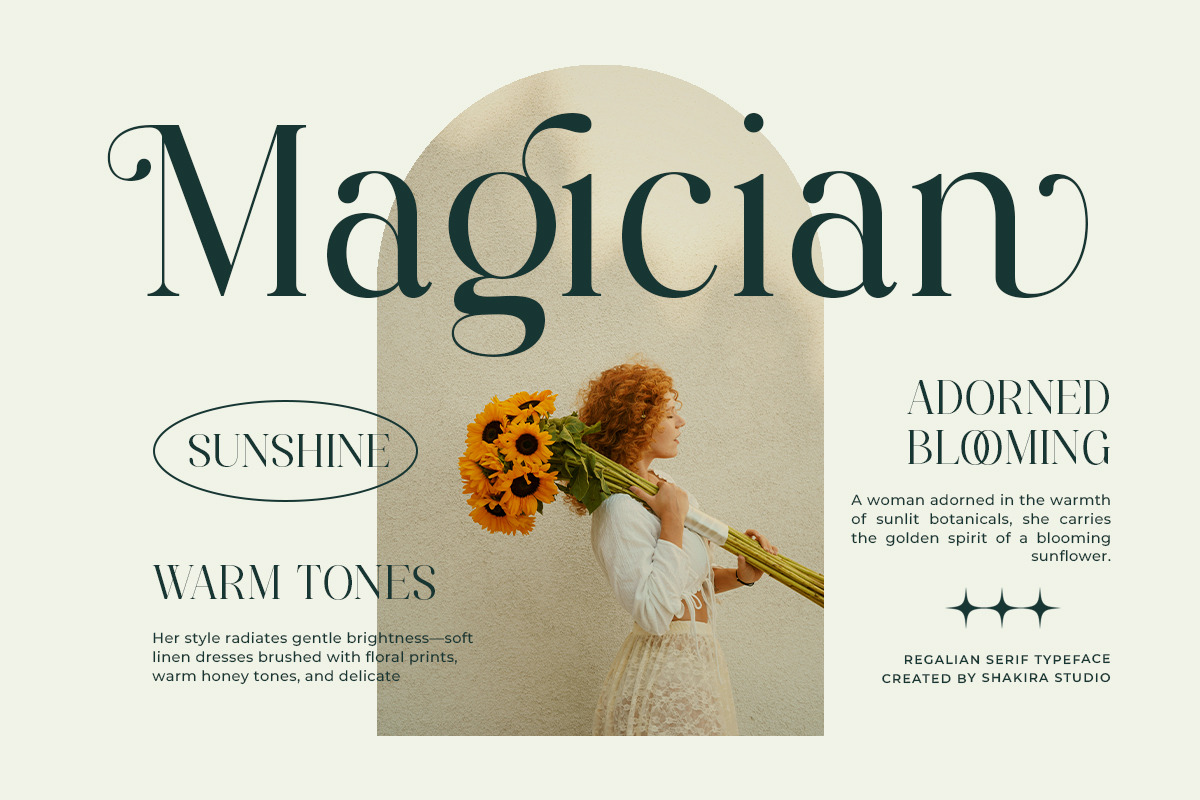 Elegant Luxury Serif - Regalian, a Serif Font by Shakira Studio (Photo 3 of 10)