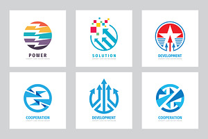 Arrow Direction Business Logo Set
