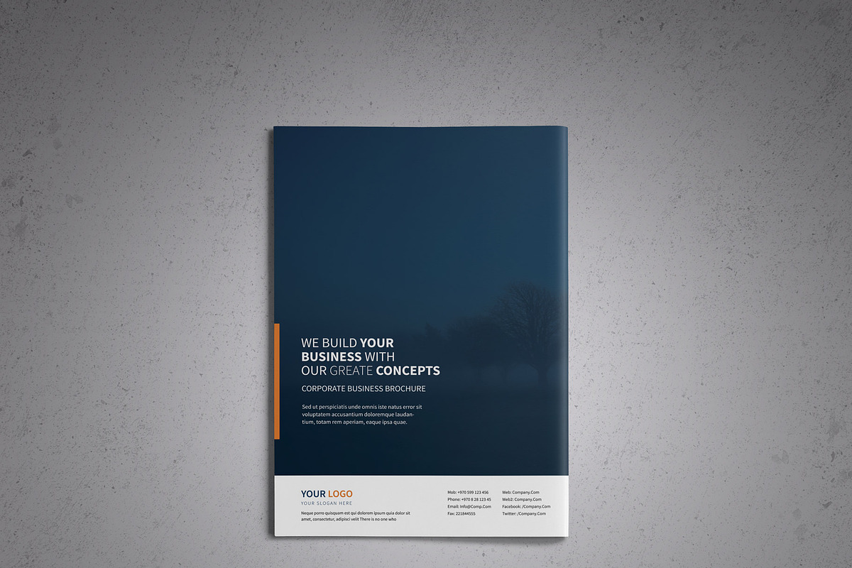 Corporate Business Brochure template, a Brochure Template by New Lines (Photo 10 of 10)