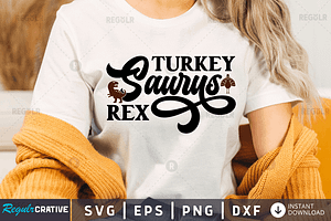 Turkey Saurus Rex SVG