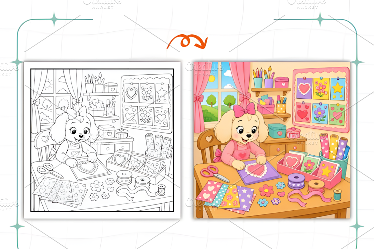 Cozy Introvert Girl Coloring Book, a Person Illustration by Coco Bloom (Photo 3 of 8)