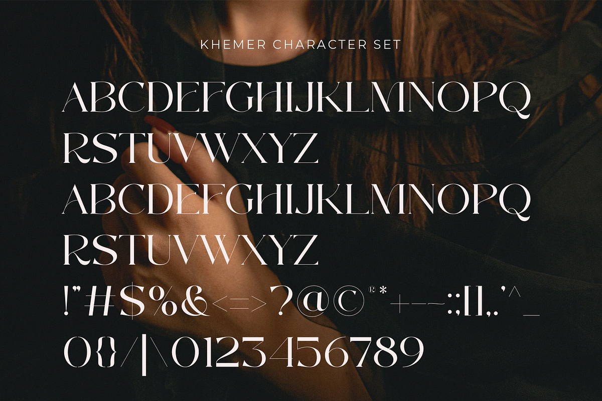 Khemer - Minimal Modern Serif Font, a Serif Font by Muflieart (Photo 8 of 10)