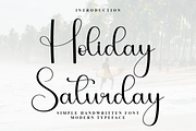 Holiday Saturday, a Handwritten Font by InermediaSTUDIO (Thumbnail 1 of 7)