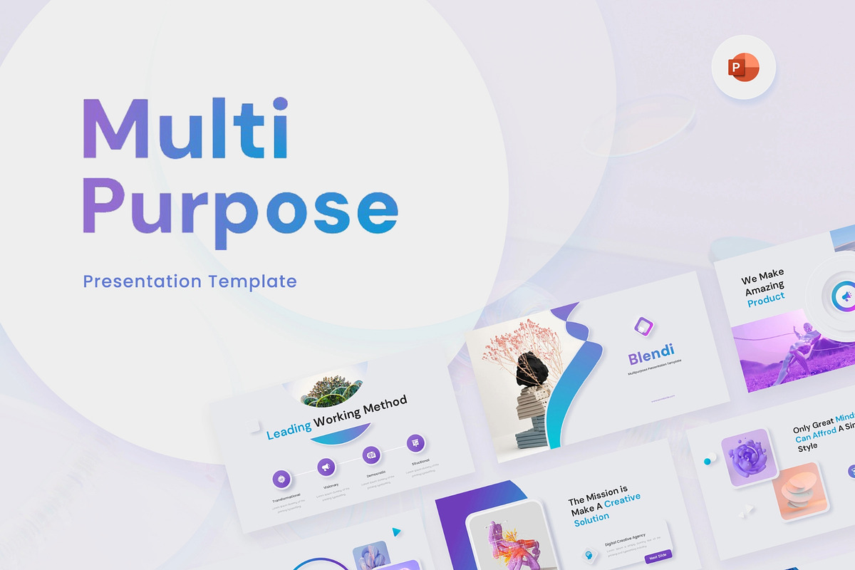 Blendi – Multipurpose PowerPoint, a Presentation Template by Premast (Photo 1 of 3)