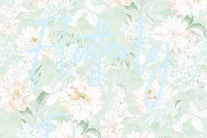 Spring Green Floral Seamless Pattern