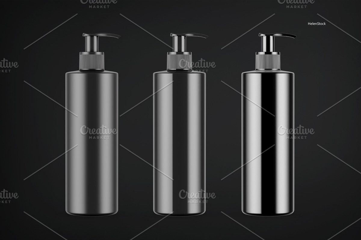 Soap Bottle Mockups - Front View, a Pens & Pencil Mockup by HelenStock (Photo 6 of 8)