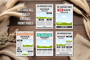 Front Page Newspaper template bundle, a Magazine Template by ZoloDesignHub (Thumbnail 2 of 8)