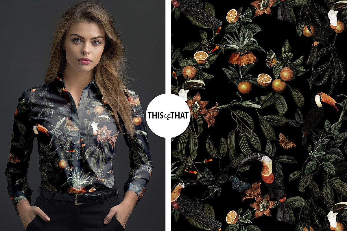 Antonio (graphic floral print), a Wallpaper Graphic by Luiz da Rolt Grathwohl (Photo 4 of 12)