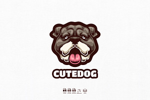 Cute Dog Mascot Logo Design, a Branding & Logo Template by kromastd22
