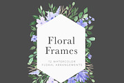 Violet Florals & Greenery Leaves, an Illustration by Momo Studio (Thumbnail 2 of 19)