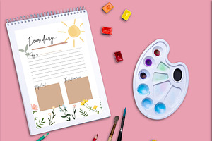 Diary Planner Printable Planifier