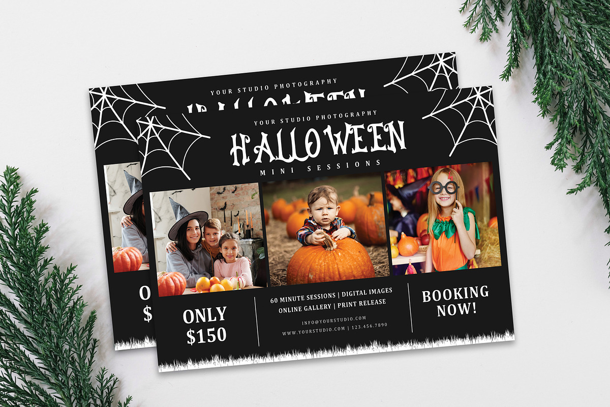 Halloween Mini Session Template, a Card Template by Designscozy (Photo 4 of 5)