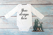 Christmas t-shirts, bodysuit mockups, a Print Template by MockupMarket (Thumbnail 24 of 27)