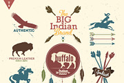 Vintage vector labels with arrow, an Illustration by Noka Studio (Thumbnail 2 of 2)